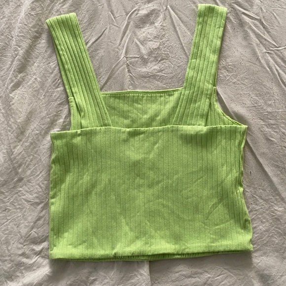 American Eagle lime green tank top w/ tag - Picture 3 of 4